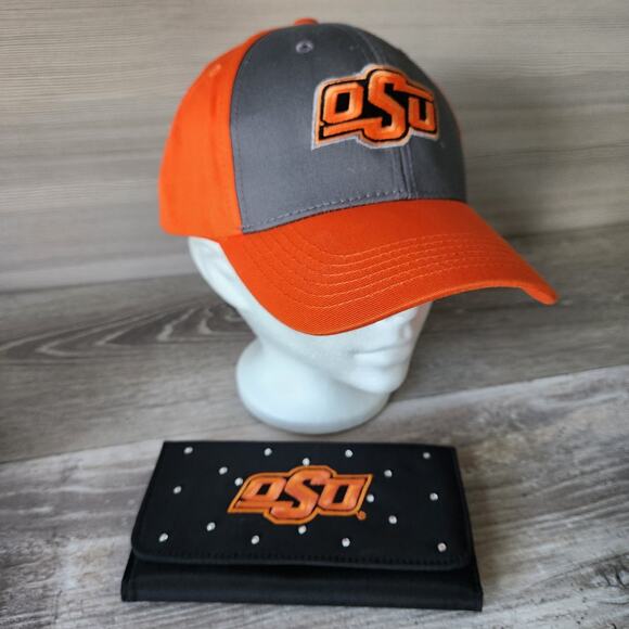 NCAA Oklahoma State University Cowboys College Fan Bundle Lot Purse Wallet Hat - Picture 11 of 16